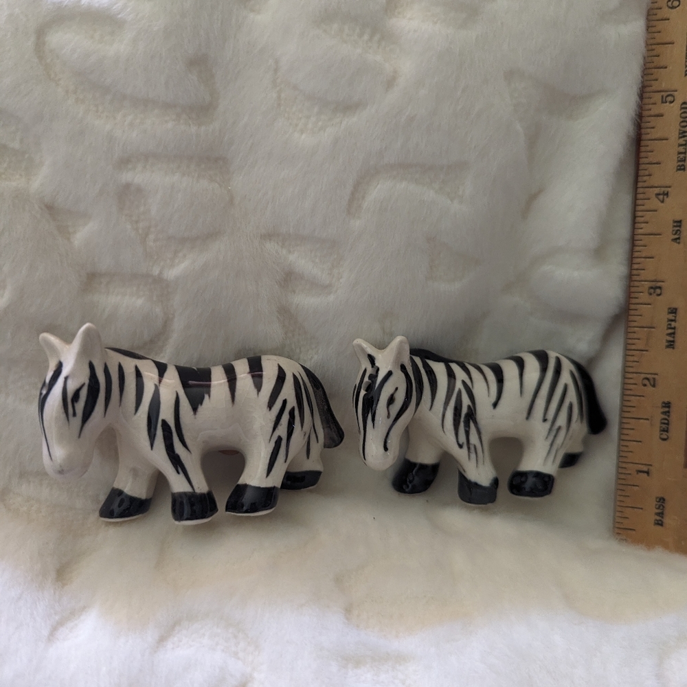 Vintage salt and pepper zebra